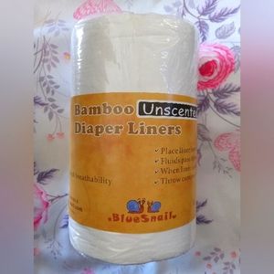 100 sheet roll of Bamboo unscented diaper liner by BlueSnail